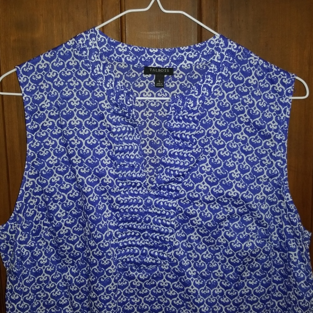 Talbots sleeveless blouse